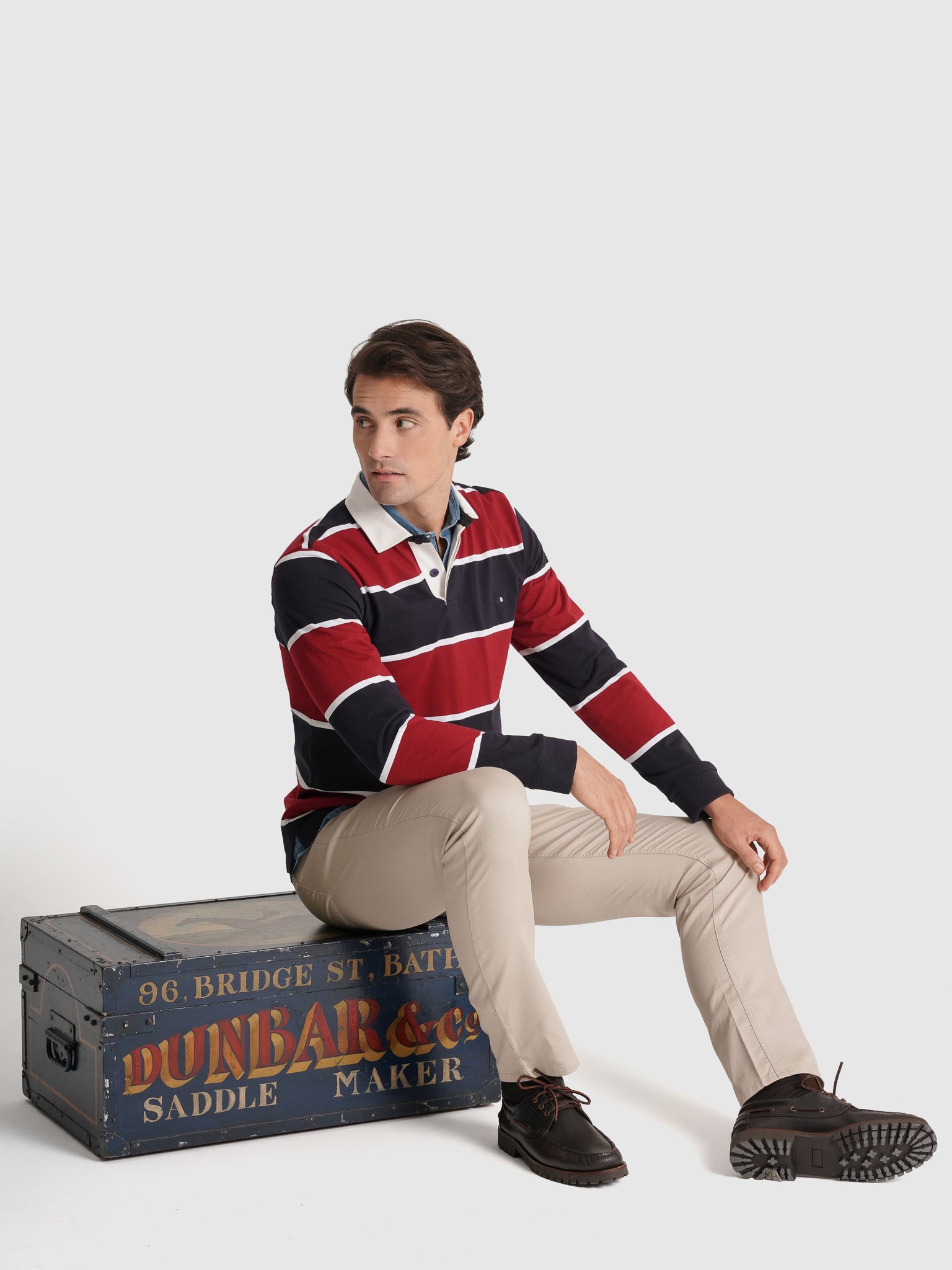 RUGBY ALGODÓN AZUL MANGA LARGA REGULAR FIT MR. AZUL