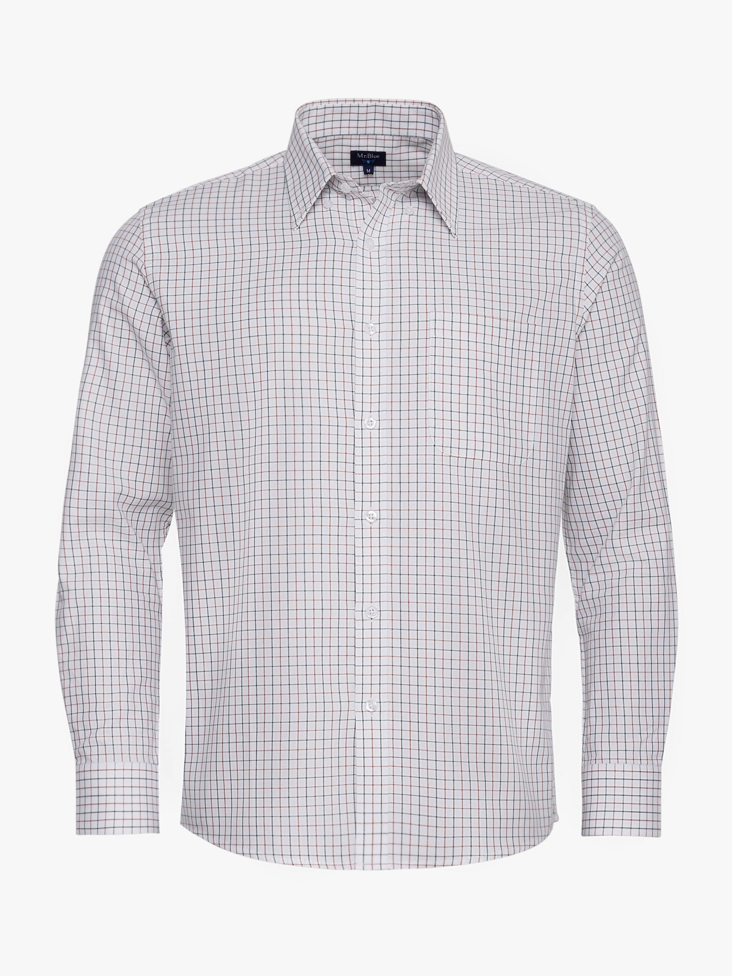 CAMISA ALGODÓN CAMEL MANGA LARGA REGULAR FIT MR. AZUL