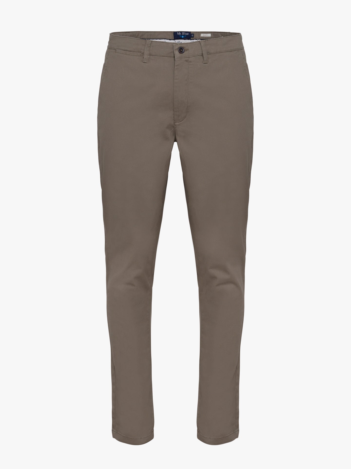 CALÇAS ALGODÃO CINZENTAS SLIM FIT MR. BLUE