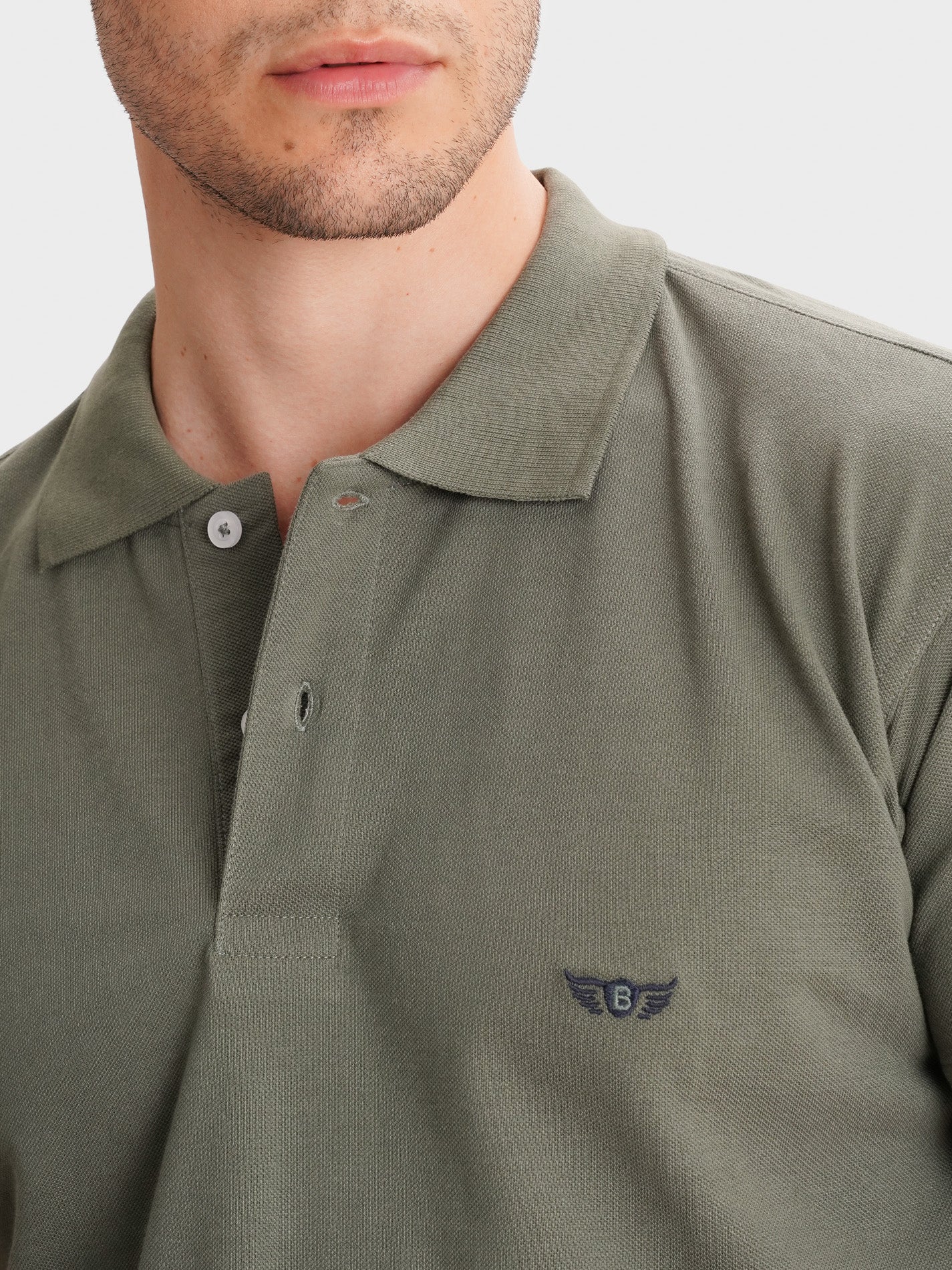 GREEN POLO SHORT SLEEVE REGULAR FIT MR. BLUE