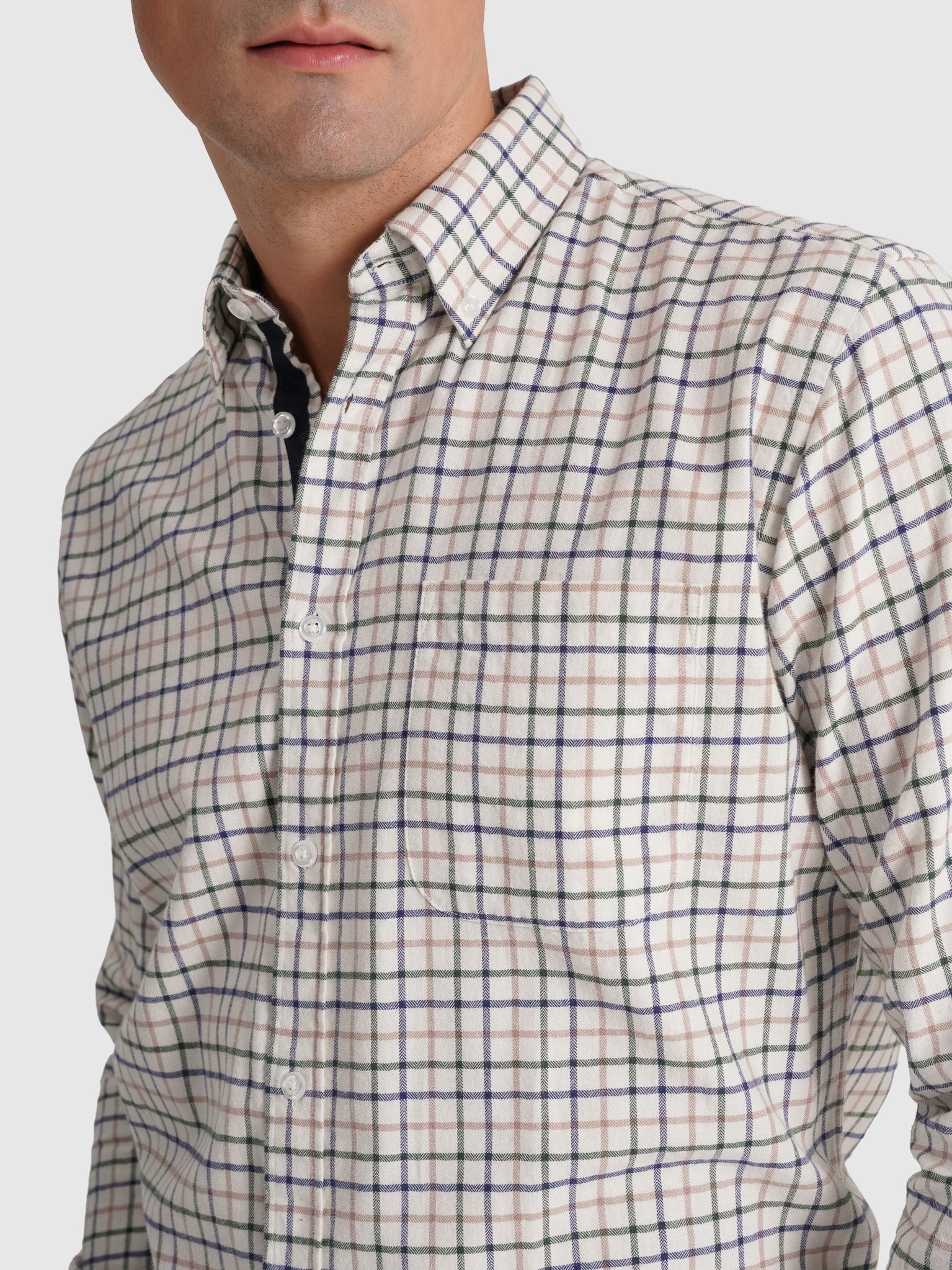 CAMISA ALGODÓN AZUL MANGA LARGA REGULAR FIT MR. AZUL