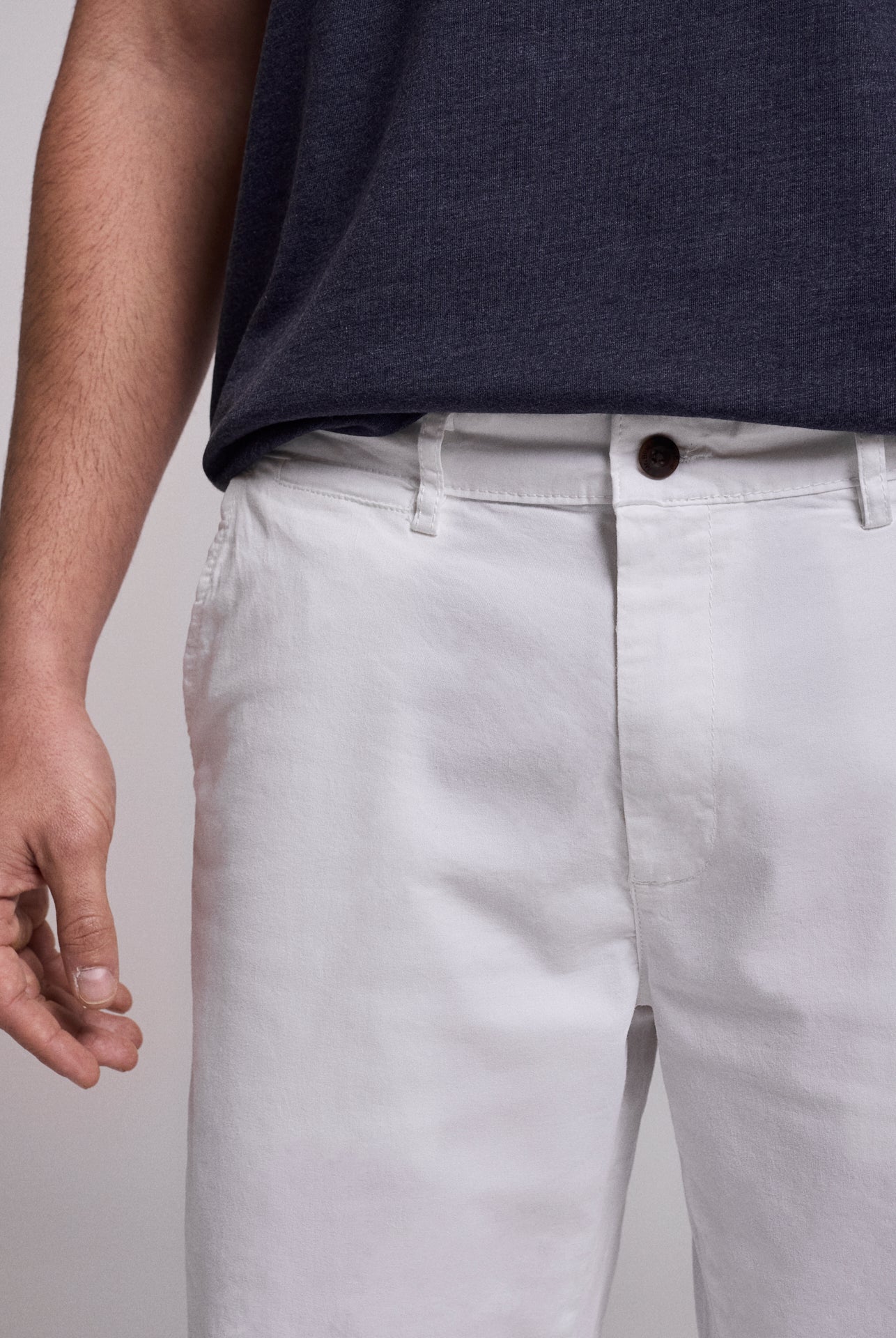 BERMUDA ALGODÃO BRANCOS REGULAR FIT MR. BLUE