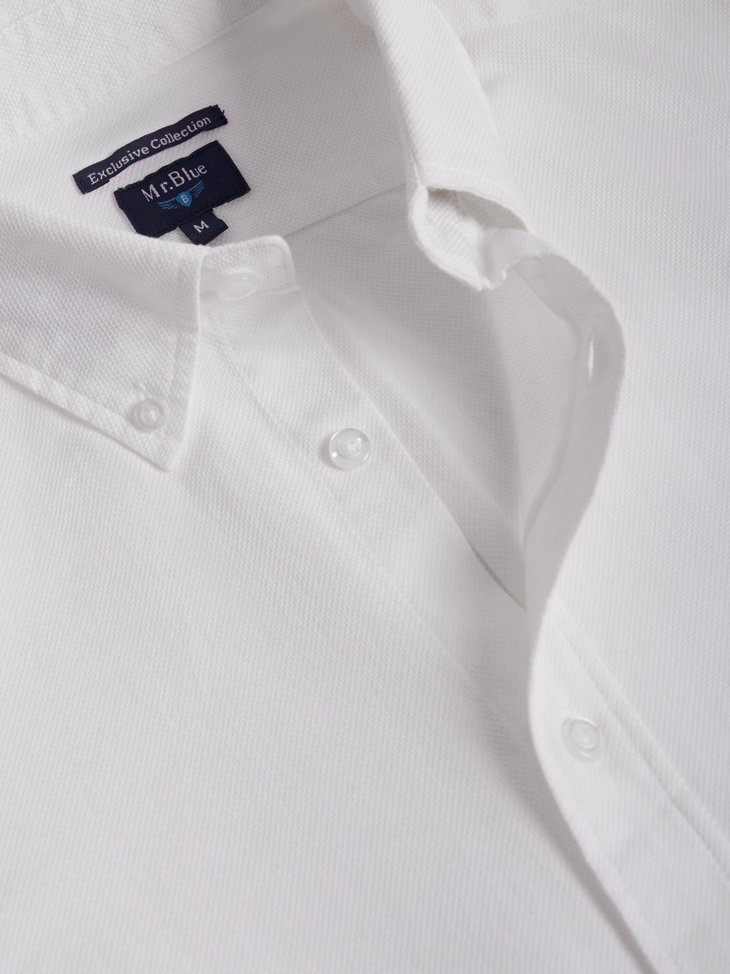 CAMISA MR BLANCA REGULAR FIT. AZUL