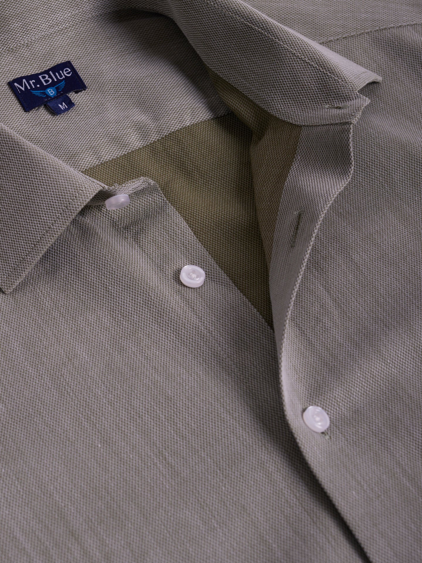 GREEN SLIM FIT MR SHIRT. BLUE