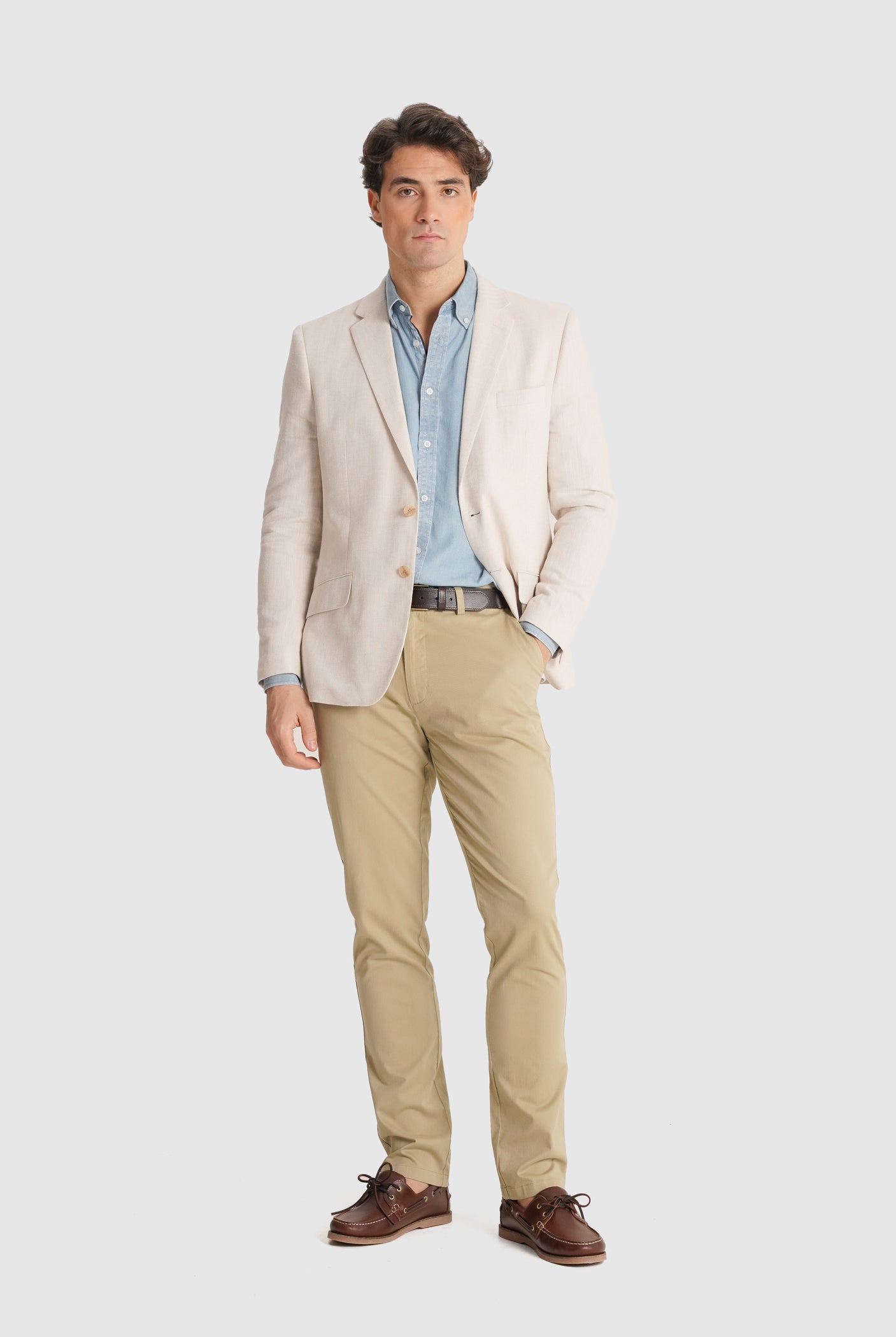 BLAZER BEGE REGULAR FIT MR. BLUE