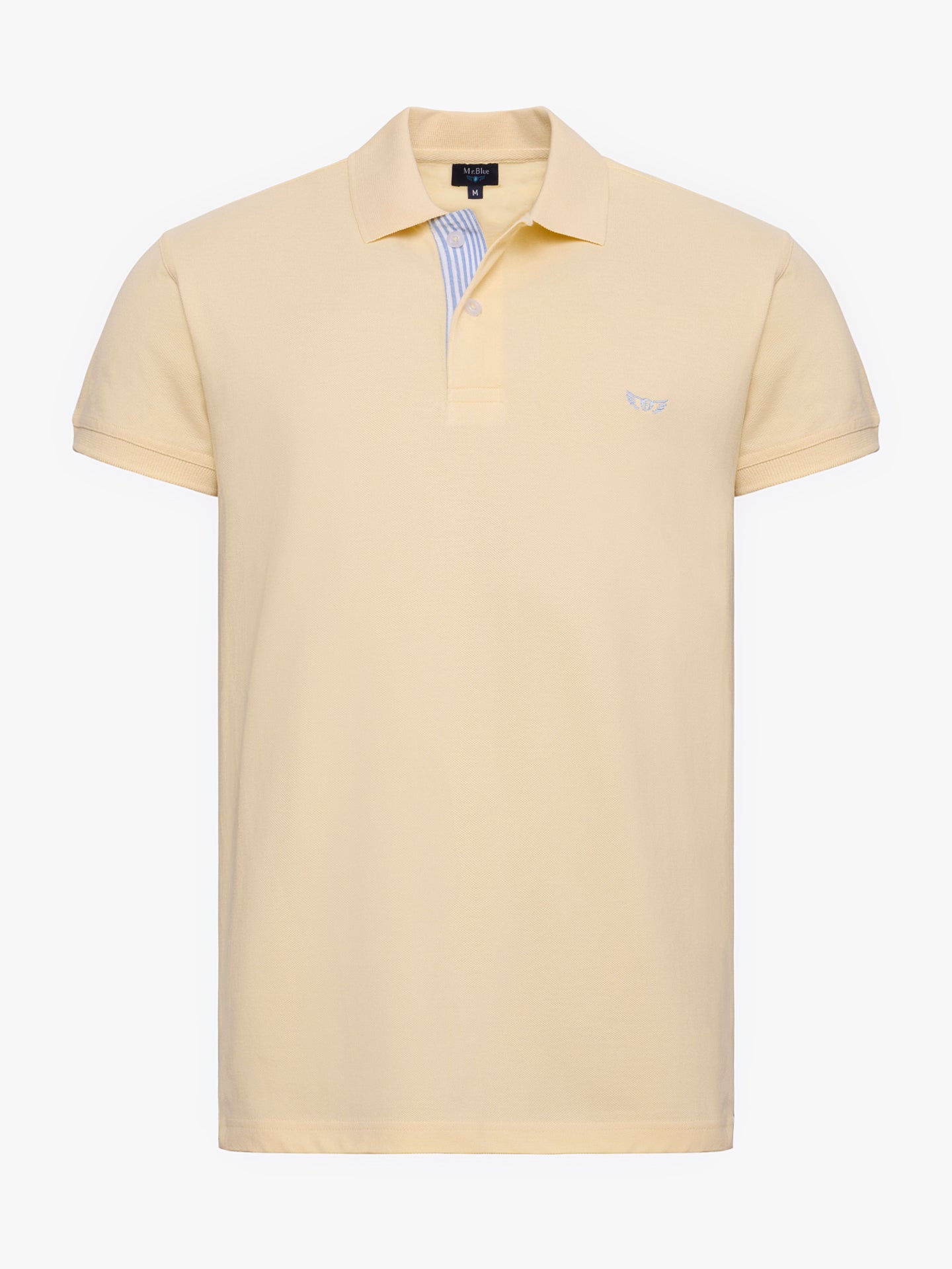 POLO AMARELO MANGA CURTA REGULAR FIT MR. BLUE
