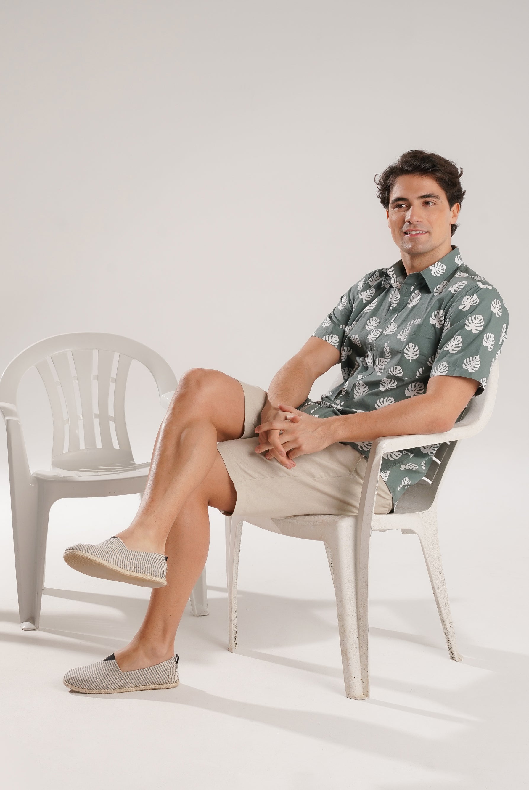 CAMISA VERDE MANGA CURTA REGULAR FIT MR. BLUE