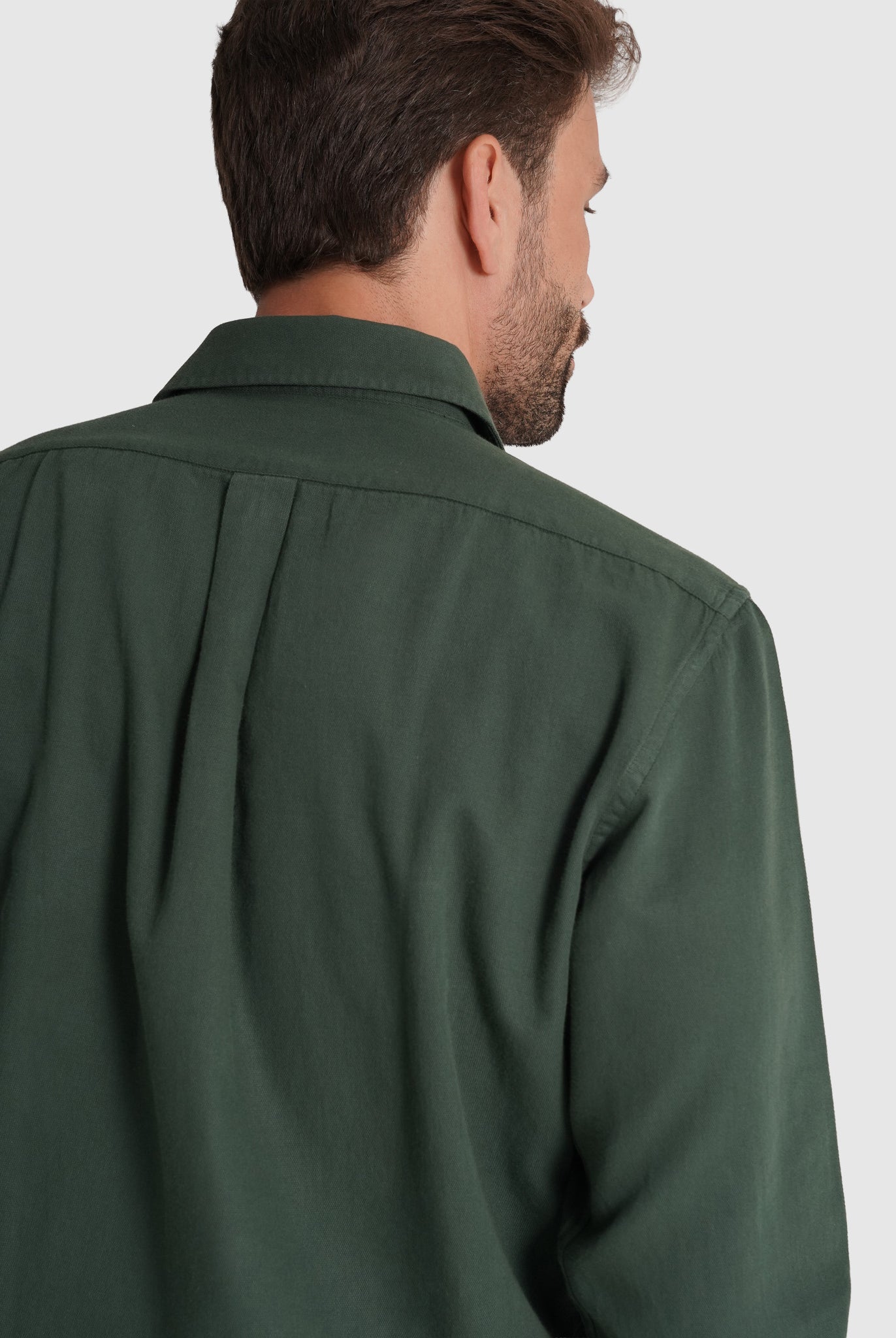 Camisa Algodão Verde Manga Comprida Regular Fit Mr. Blue