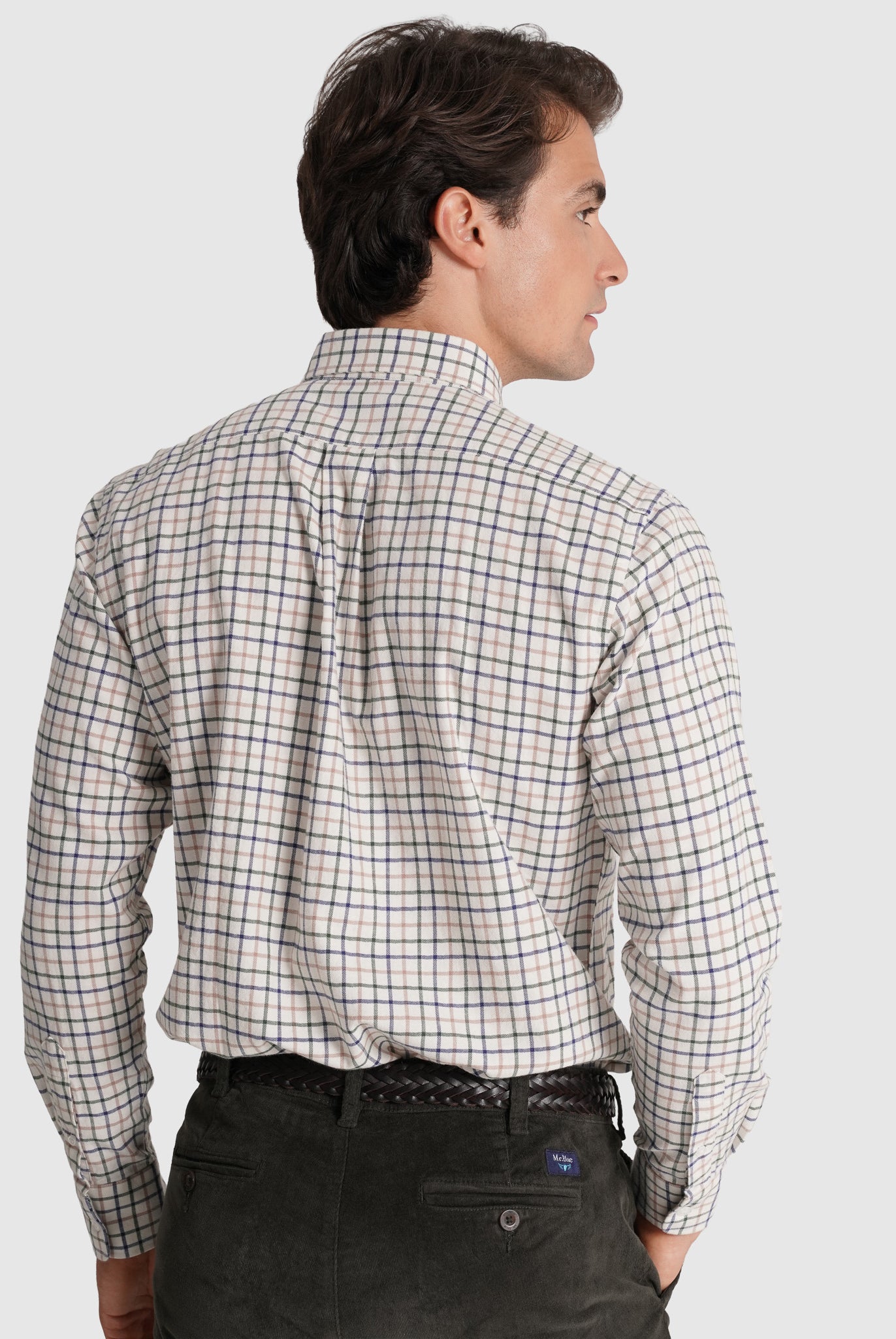 Camisa Algodão Azul Manga Comprida Regular Fit Mr. Blue