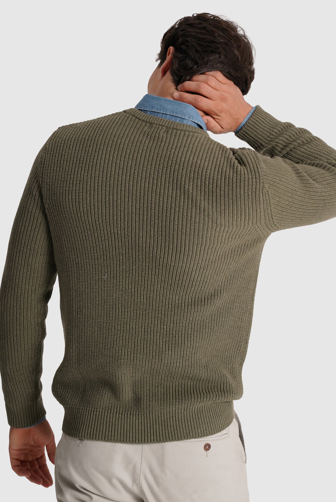 Pullover Algodão Verde Manga Comprida Regular Fit Mr. Blue