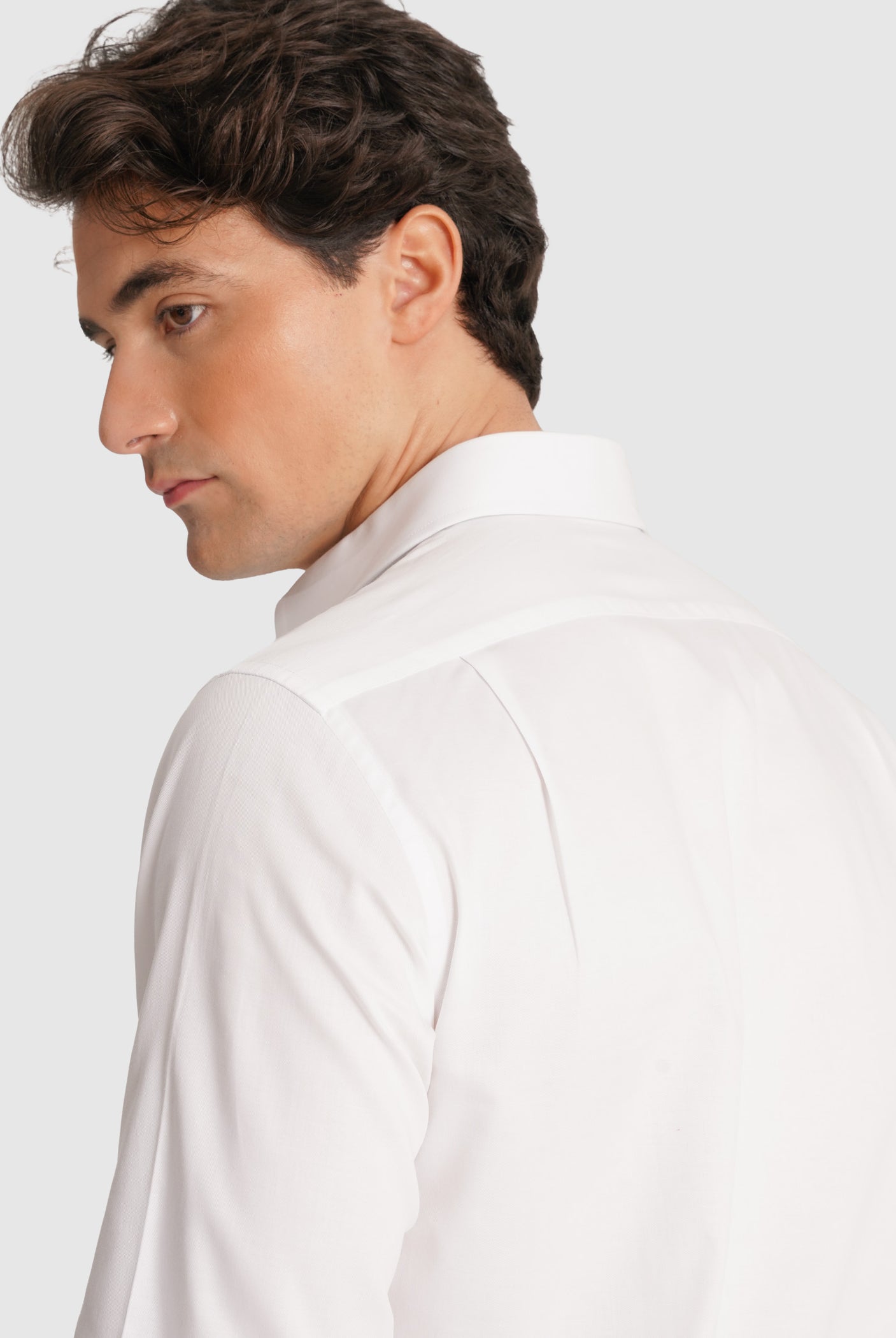 CAMISA TWILL BRANCA MANGA COMPRIDA CLASSIC FIT MR. BLUE