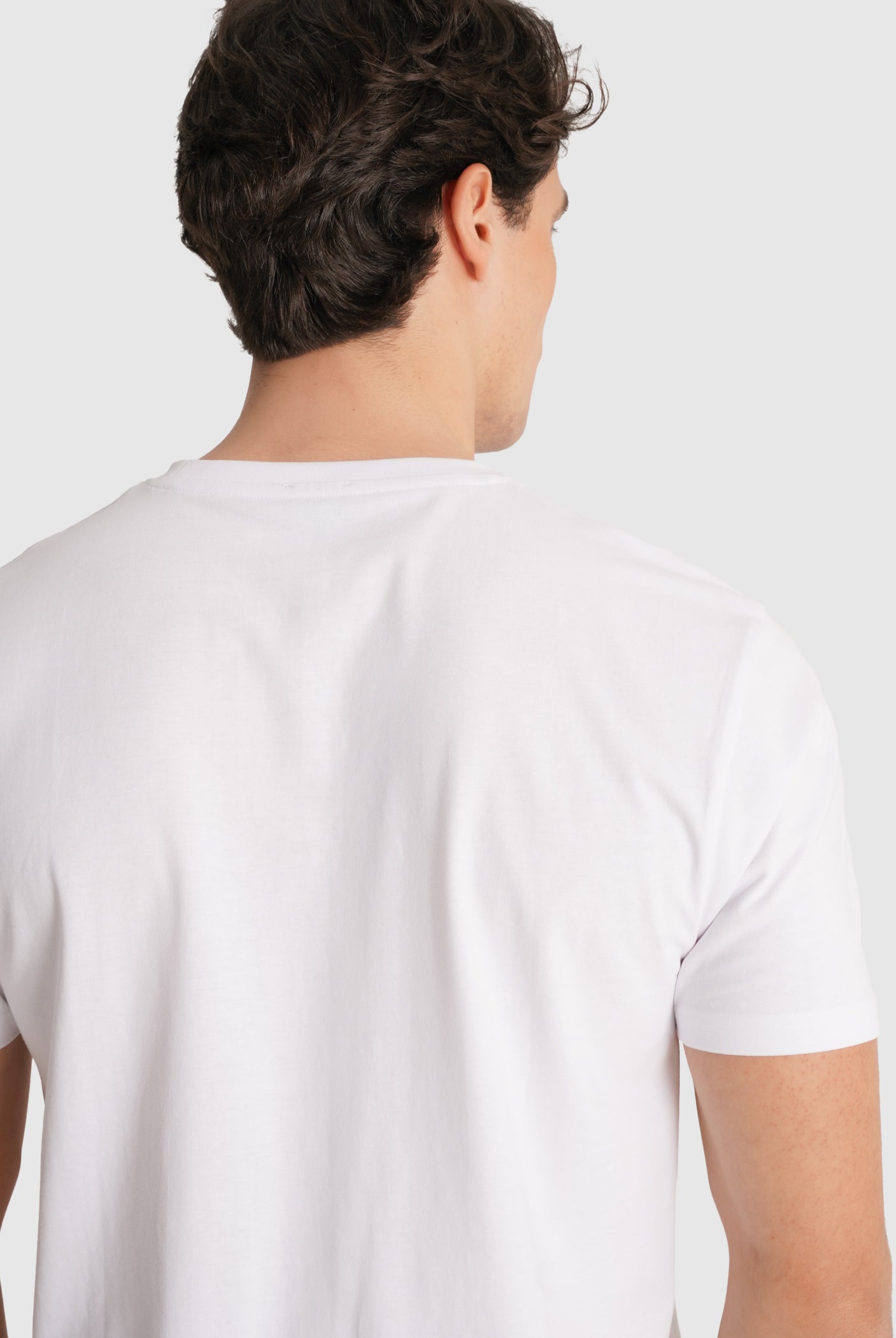 T-SHIRT BRANCA MANGA CURTA REGULAR FIT MR. BLUE