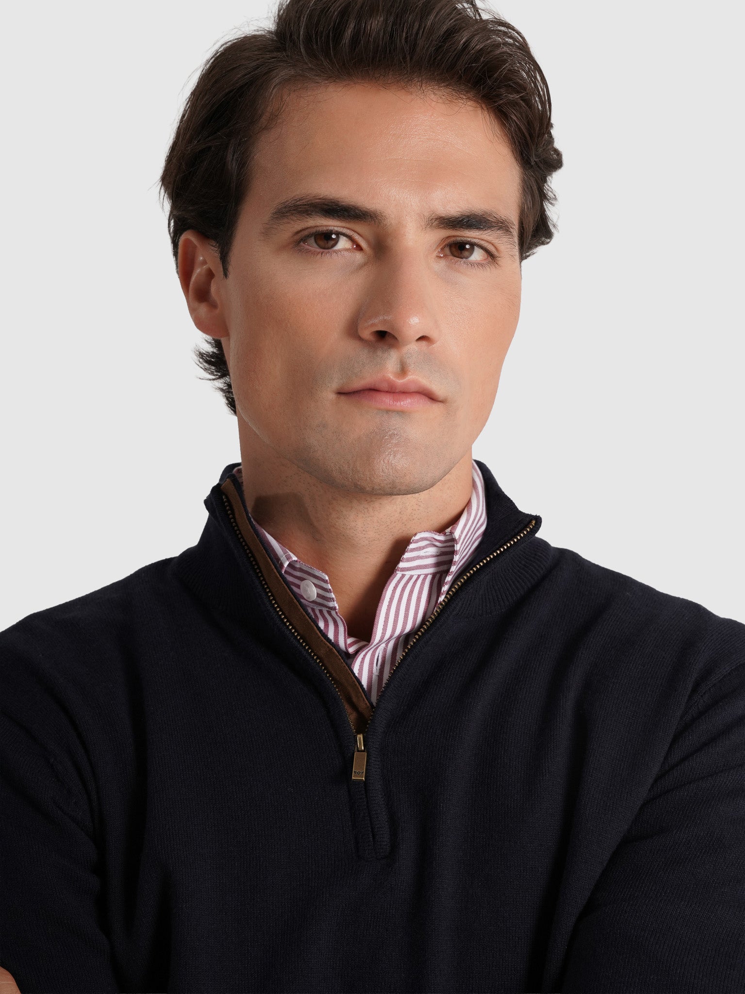 BLUE CASHMERE PULLOVER LONG SLEEVE REGULAR FIT MR. BLUE