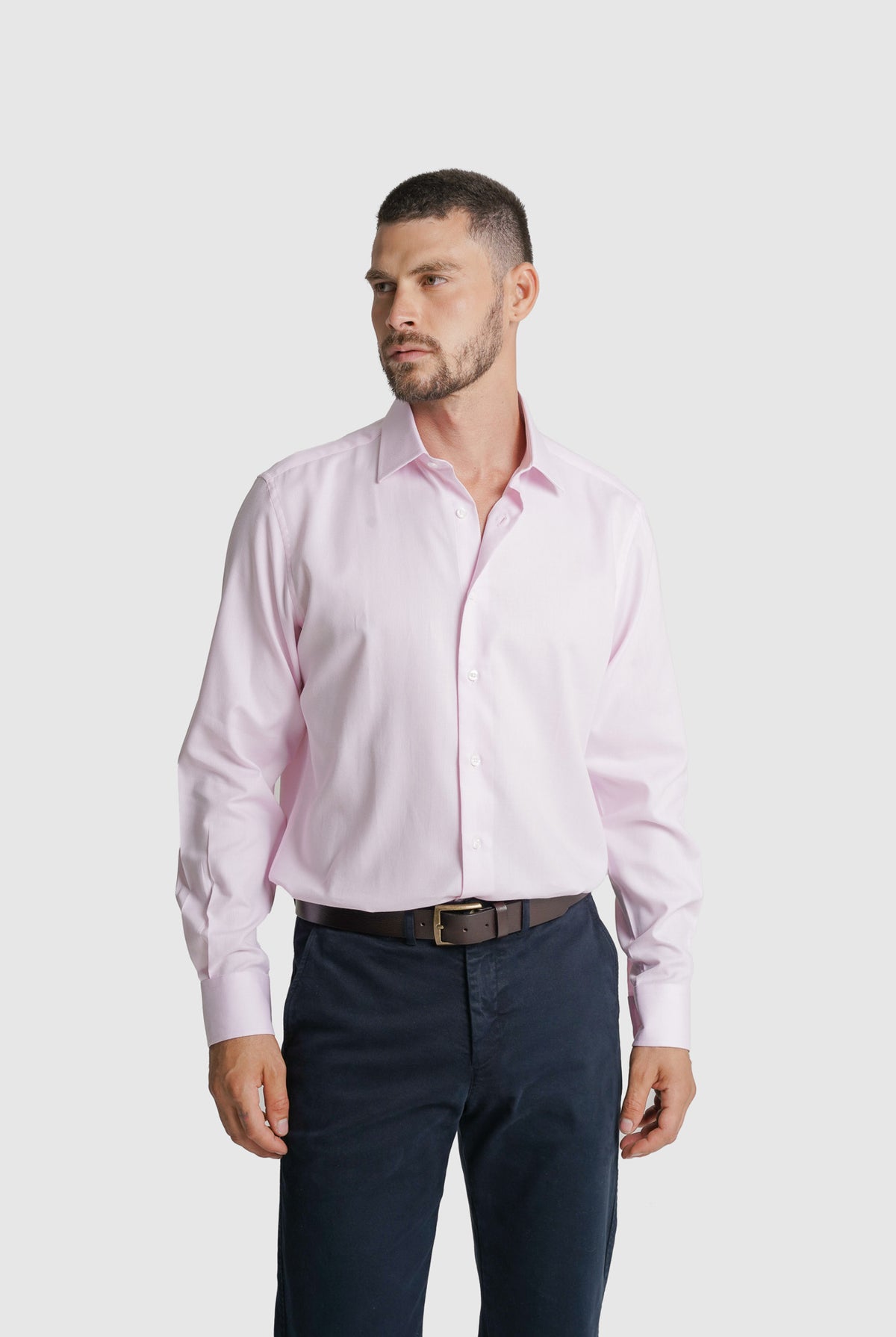 CAMISA DOBBY CLASSIC FIT ROSA LISA MR. BLUE