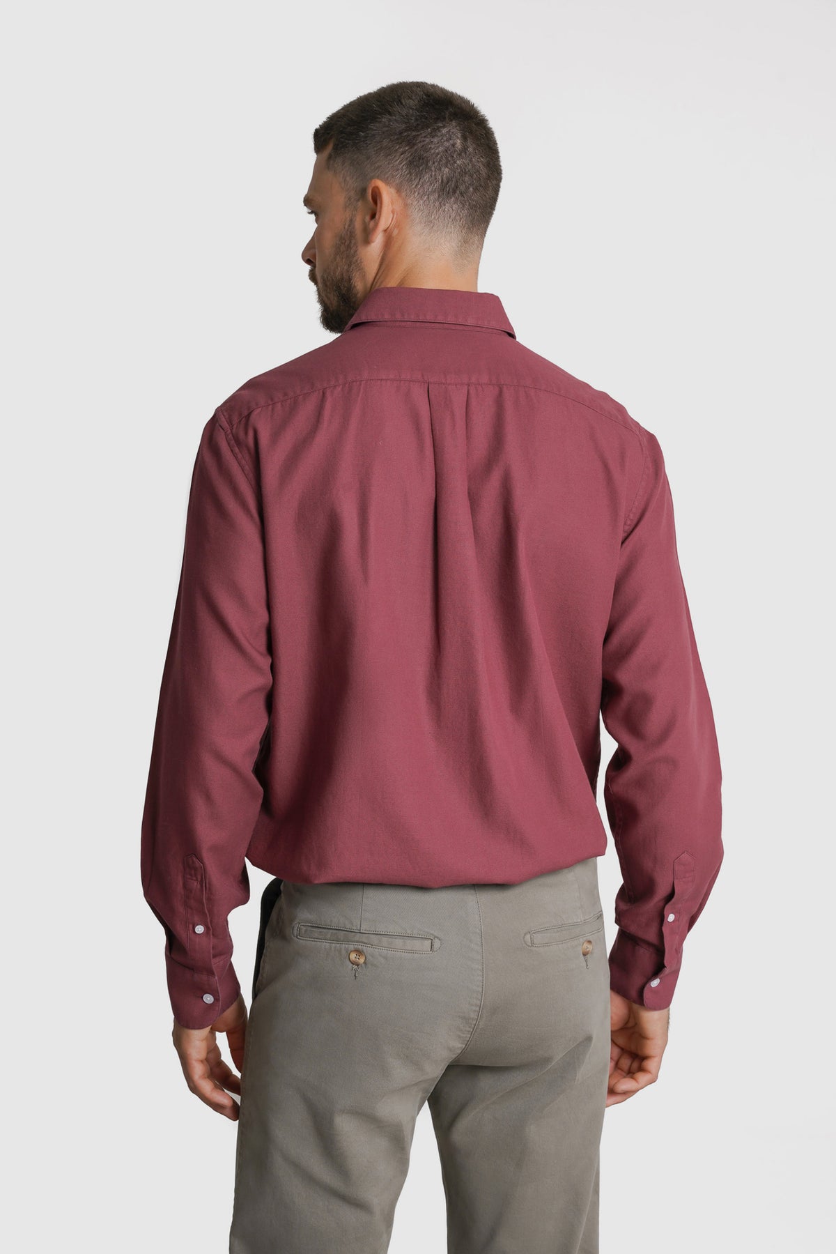 CAMISA PIQUET REGULAR FIT BORDEAUX LISA MARK BELLUCCI