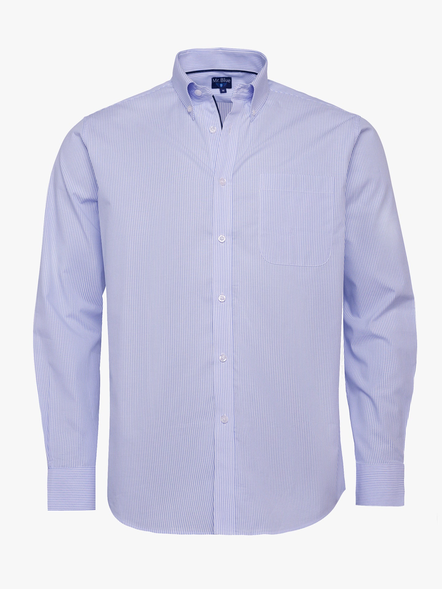 Camisa Popelina Regular Fit Azul Mr. Blue