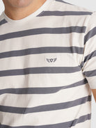 T-SHIRT ALGODÃO AZUL MANGA CURTA REGULAR FIT MR. BLUE