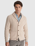 PULLOVER LÃ BEGE MANGA COMPRIDA REGULAR FIT MR. BLUE