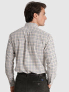 CAMISA ALGODÓN AZUL MANGA LARGA REGULAR FIT MR. AZUL