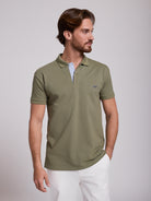 POLO VERDE MANGA CORTA REGULAR FIT MR. AZUL