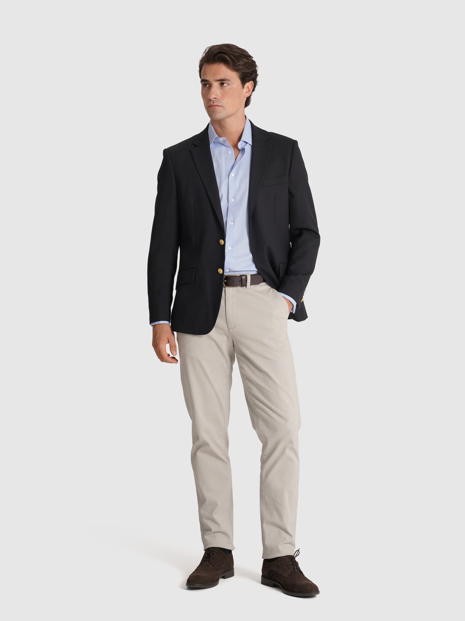 BLAZER AZUL MANGA COMPRIDA REGULAR FIT MR. BLUE