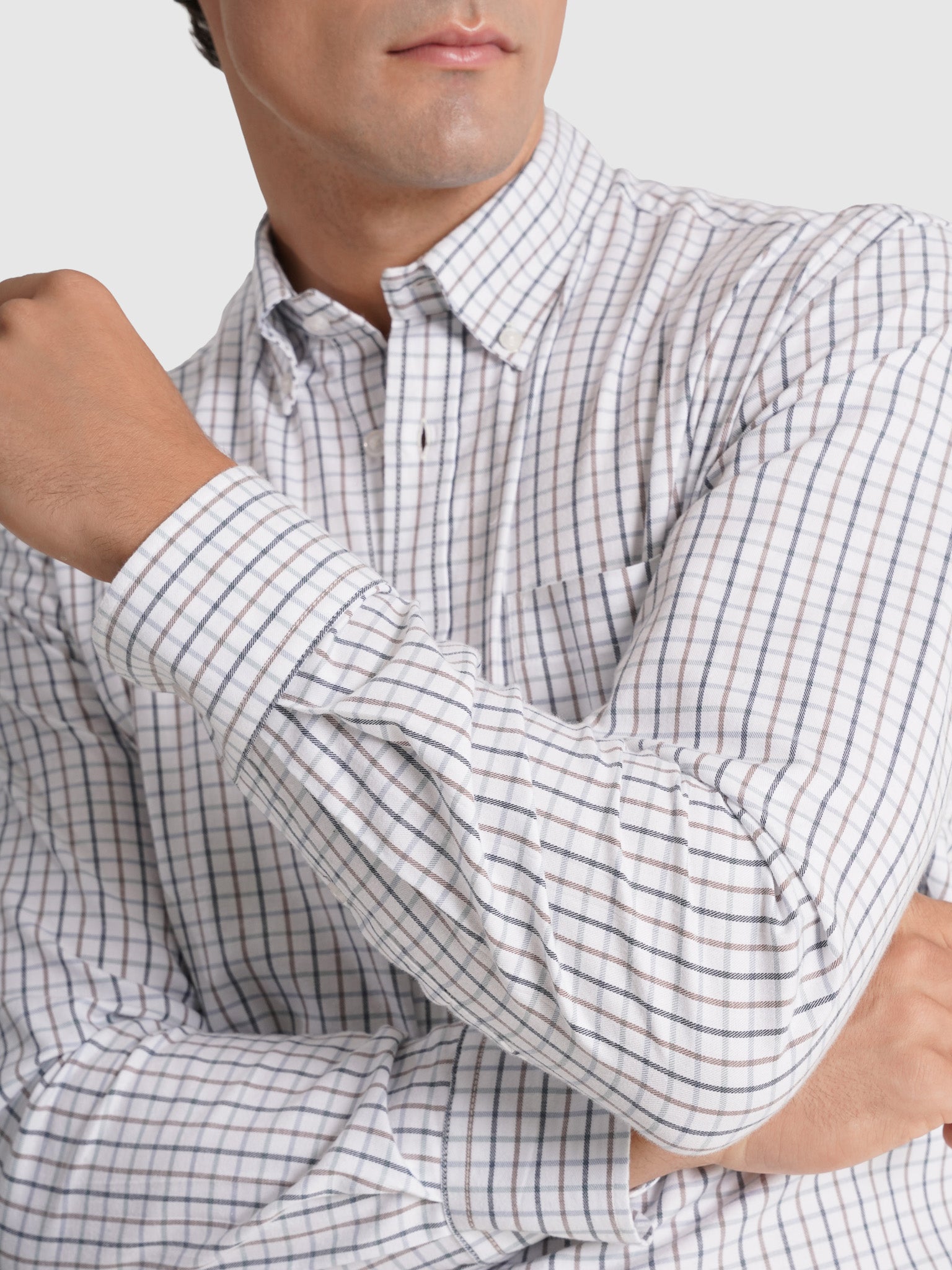 CAMISA ALGODÃO AZUL MANGA COMPRIDA REGULAR FIT MR. BLUE