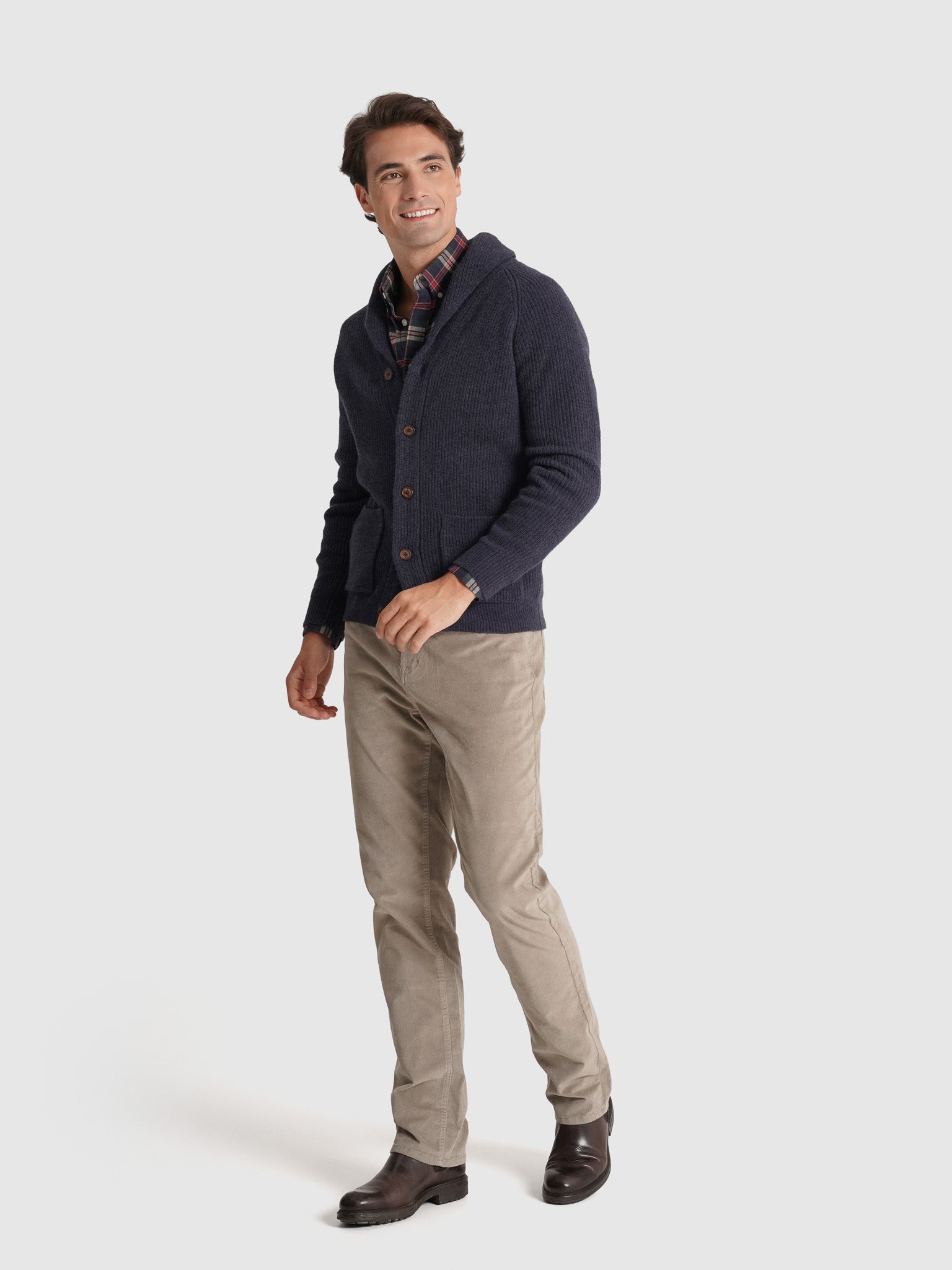 PULLOVER LÃ AZUL MANGA COMPRIDA REGULAR FIT MR. BLUE