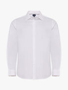 CAMISA ALGODÃO BRANCA MANGA COMPRIDA SLIM FIT MR. BLUE