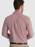 CAMISA ALGODÓN ROJA MANGA LARGA REGULAR FIT MR. AZUL