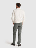 HOODIE ALGODÃO BRANCO MANGA COMPRIDA REGULAR FIT MR. BLUE