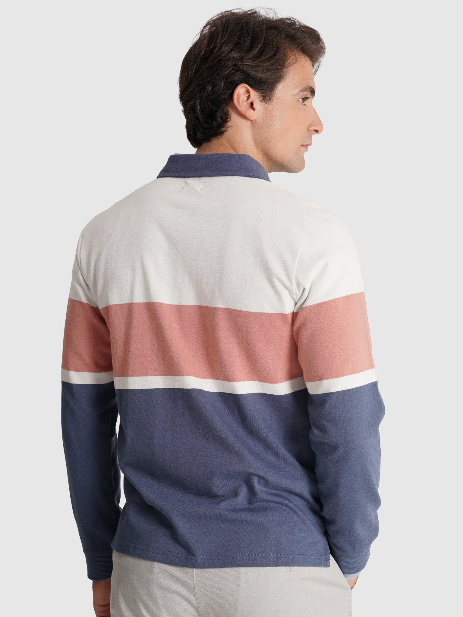 RUGBY ALGODÓN AZUL MANGA LARGA REGULAR FIT MR. AZUL