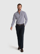 CAMISA ALGODÓN AZUL MANGA LARGA REGULAR FIT MR. AZUL