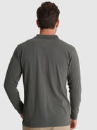 POLO ALGODÓN VERDE MANGA LARGA REGULAR FIT MR. AZUL