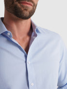 BLUE COTTON SHIRT LONG SLEEVE SLIM FIT MR. BLUE
