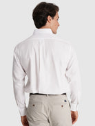 WHITE COTTON SHIRT LONG SLEEVE REGULAR FIT MR. BLUE