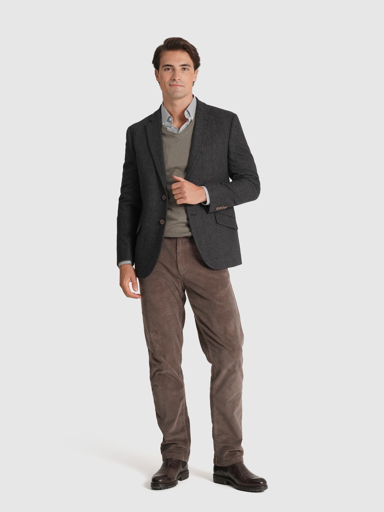 AMERICANA REGULAR FIT GRIS MR. AZUL