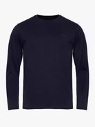 T-SHIRT ALGODÃO AZUL MANGA COMPRIDA REGULAR FIT MR. BLUE