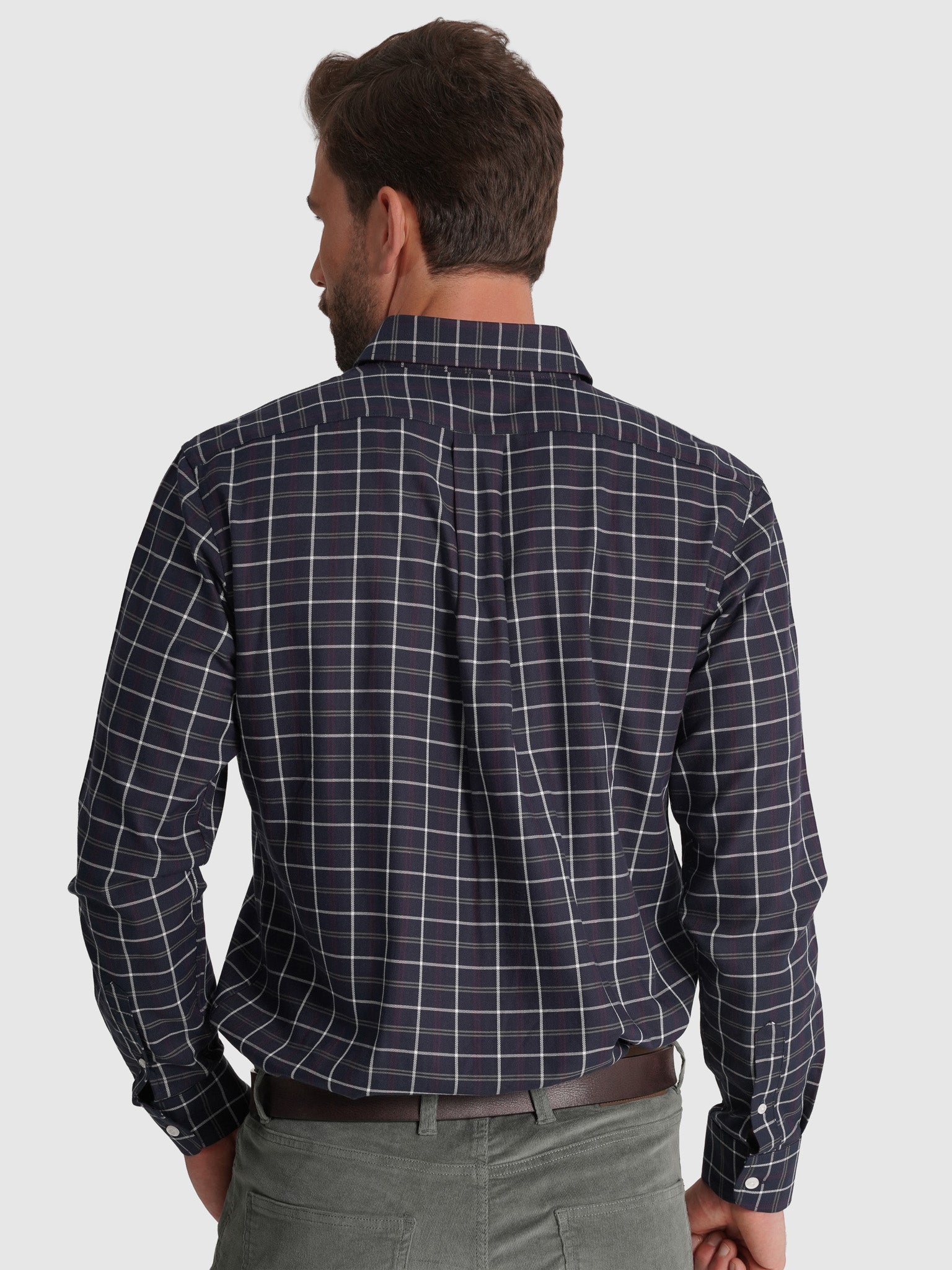 CAMISA ALGODÓN AZUL MANGA LARGA REGULAR FIT MR. AZUL