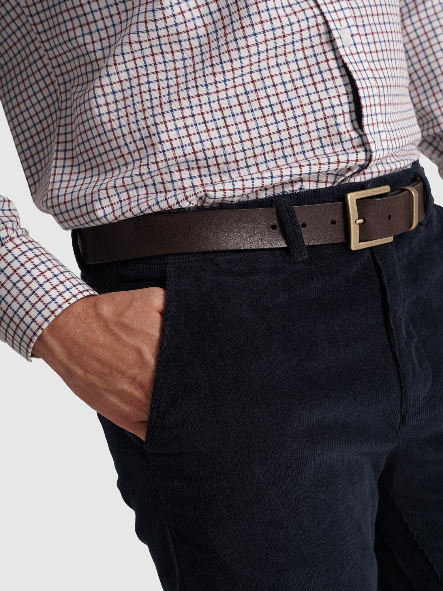 PANTALÓN DE ALGODÓN AZUL CLASSIC FIT MR. AZUL