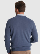 BLUE WOOL PULLOVER LONG SLEEVE REGULAR FIT MR. BLUE
