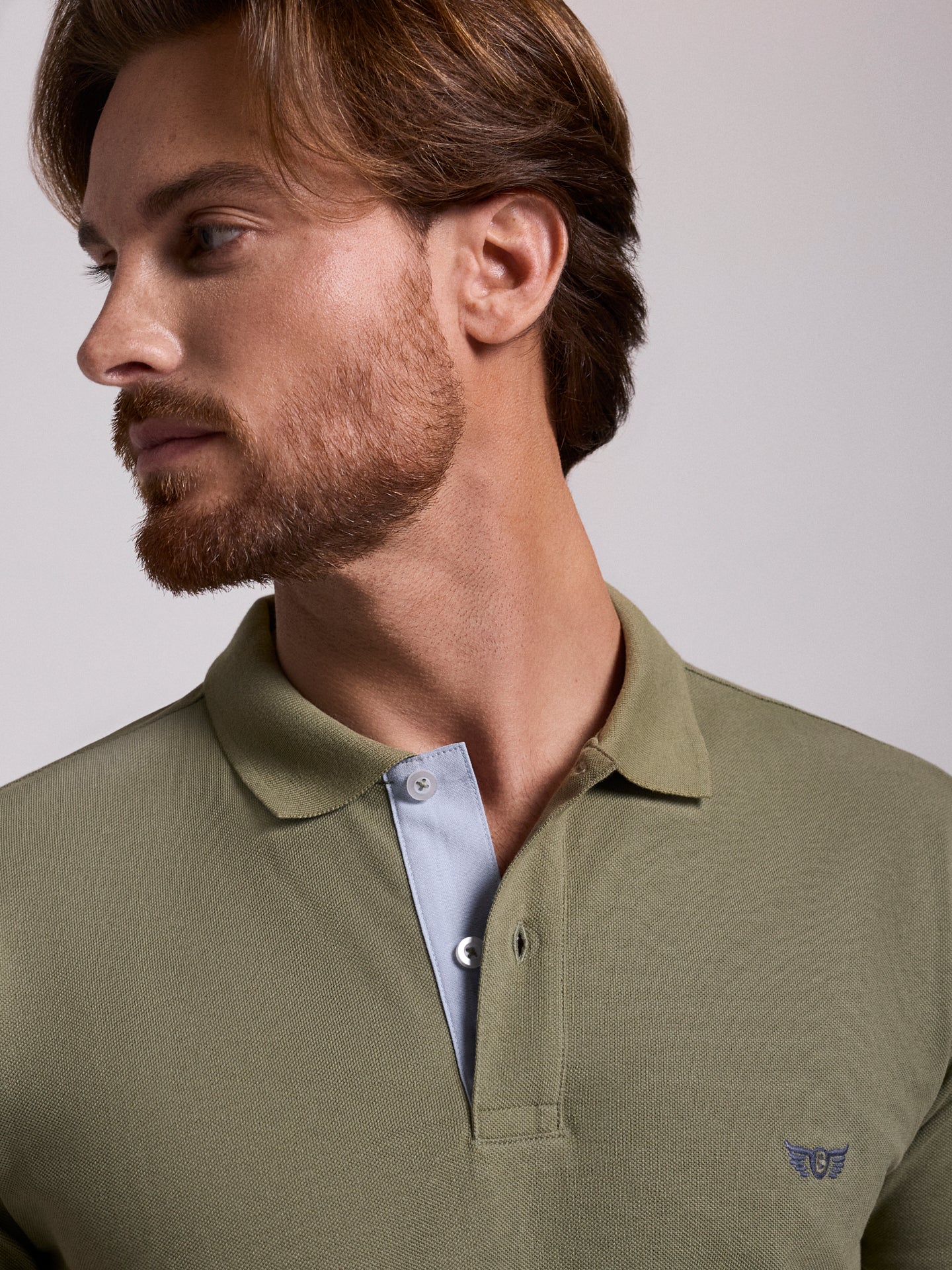 POLO VERDE MANGA CORTA REGULAR FIT MR. AZUL