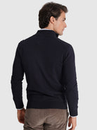 BLUE CASHMERE PULLOVER LONG SLEEVE REGULAR FIT MR. BLUE