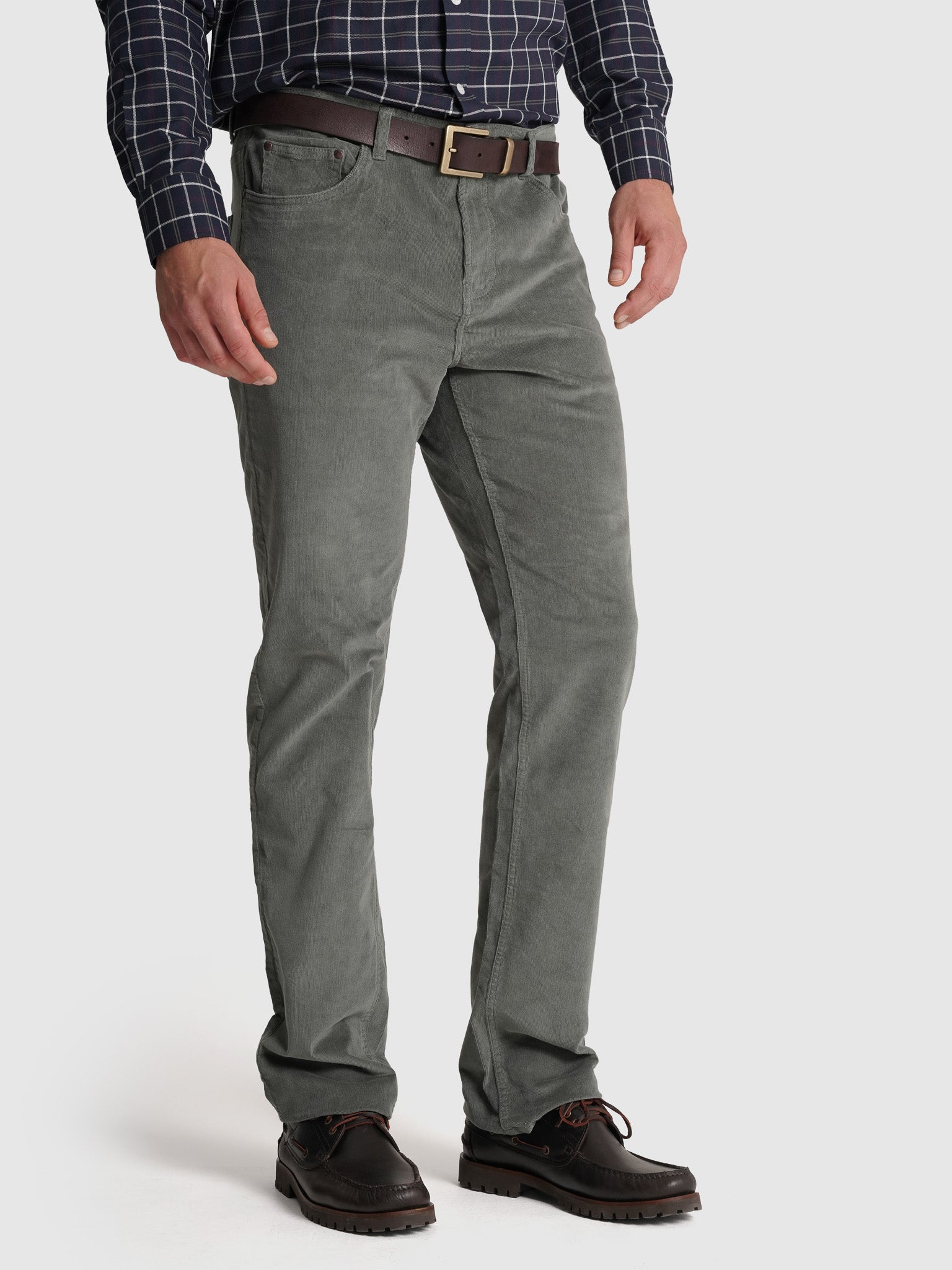 GREEN COTTON SLIM FIT TROUSERS MR. BLUE