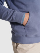 SUDADERA DE ALGODÓN AZUL MANGA LARGA REGULAR FIT MR. AZUL