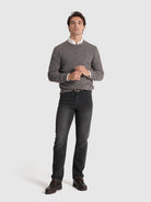 BROWN WOOL PULLOVER LONG SLEEVE REGULAR FIT MR. BLUE