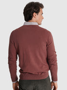 RED WOOL PULLOVER LONG SLEEVE REGULAR FIT MR. BLUE