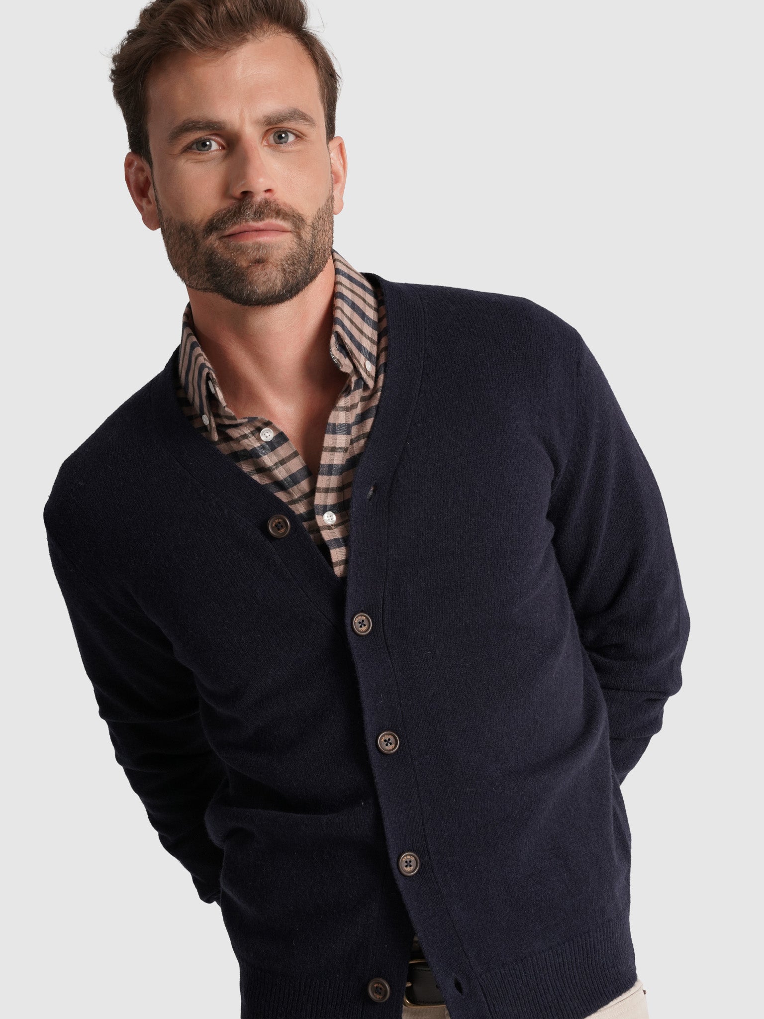 PULLOVER LÃ AZUL MANGA COMPRIDA REGULAR FIT MR. BLUE