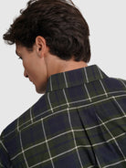CAMISA FRANELA AZUL MANGA LARGA REGULAR FIT MR. AZUL
