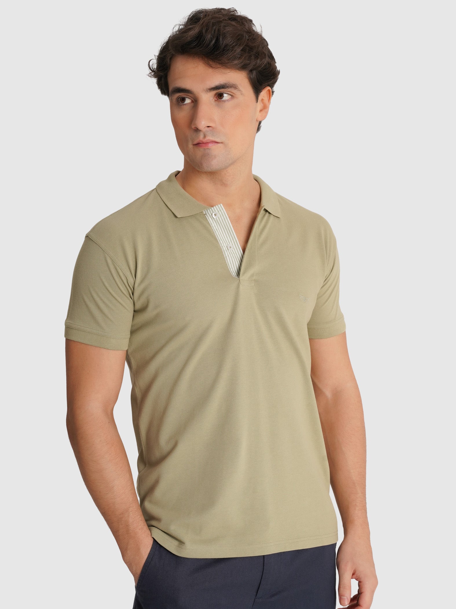 POLO VERDE MANGA CURTA REGULAR FIT MR. BLUE