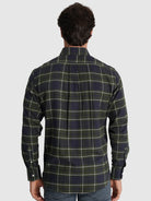 CAMISA FRANELA AZUL MANGA LARGA REGULAR FIT MR. AZUL
